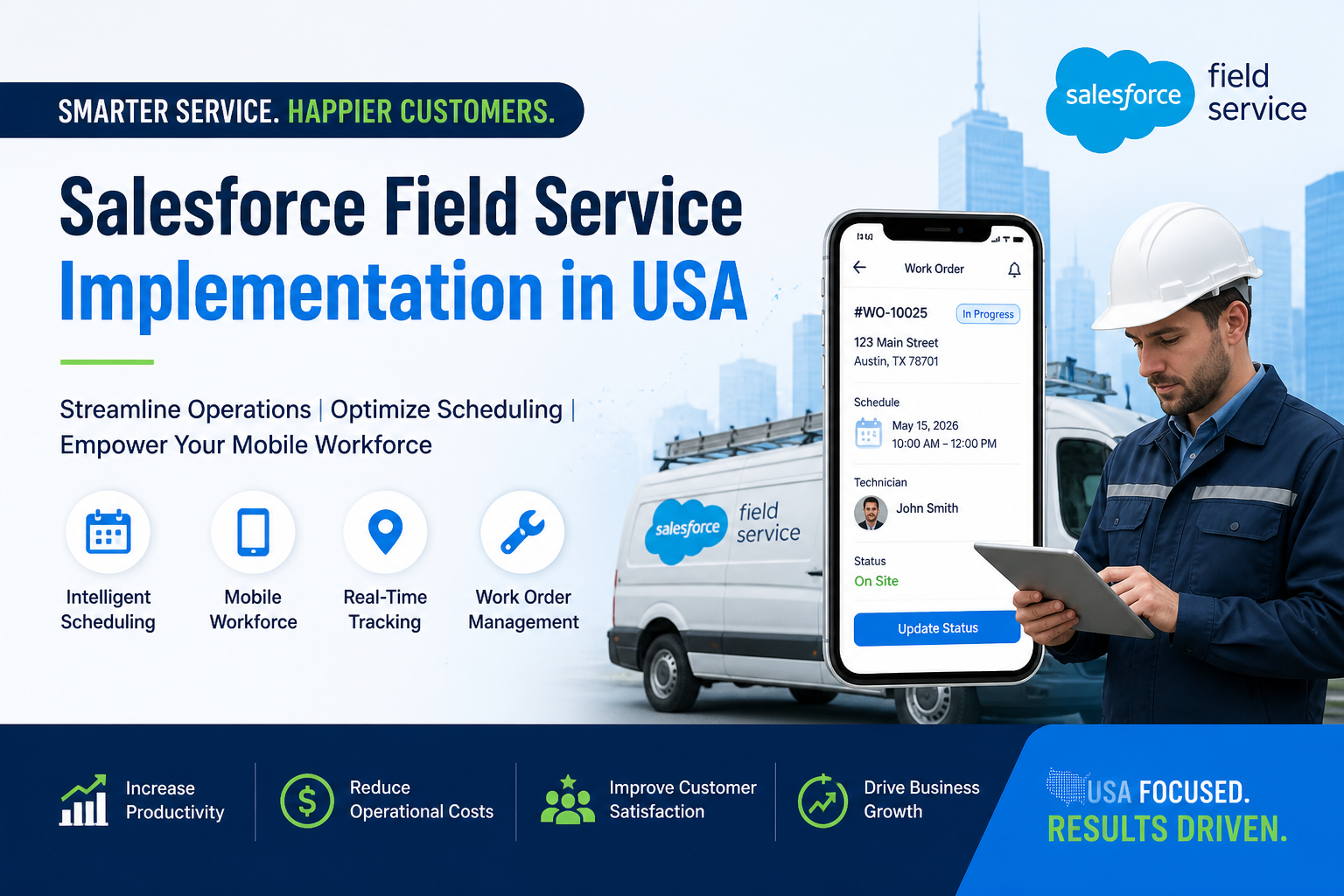 salesforce field service implementation cost USA